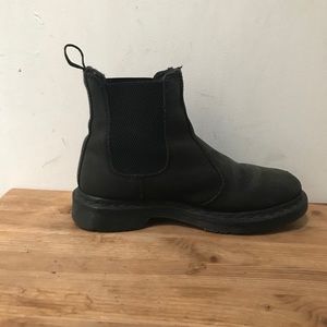 Black Matte Dr. Martens Chelsea Boots